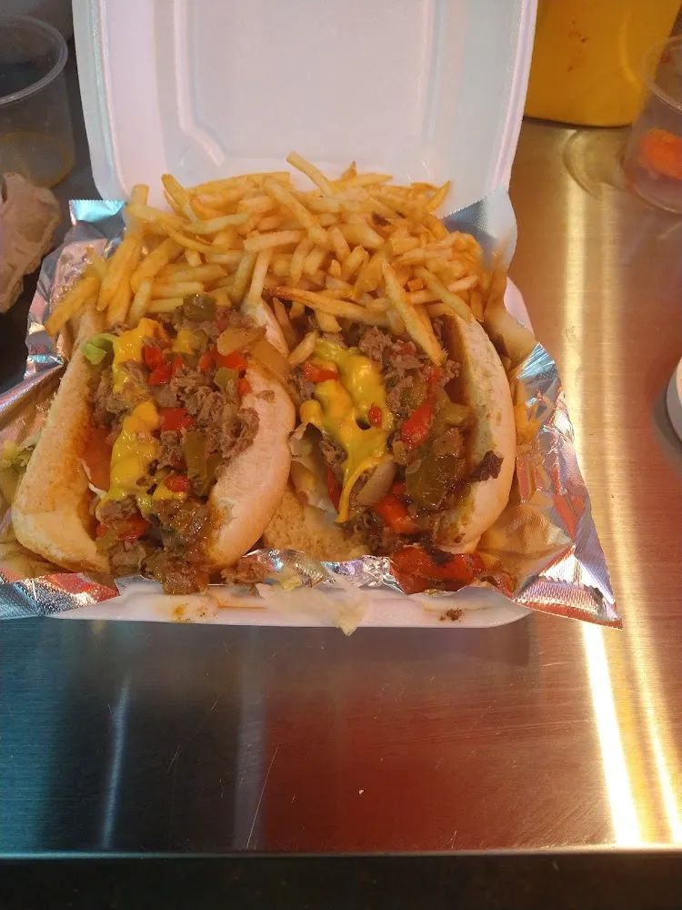 Small Philly Steak Hoagies & Fries